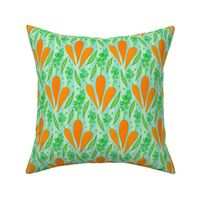 carrots and peas - retro colors