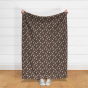 Sweet giraffe friends safari animals boho style kids design  chocolate brown