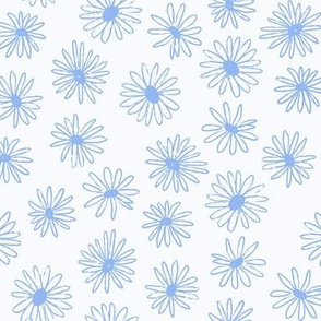 daisies small white blue