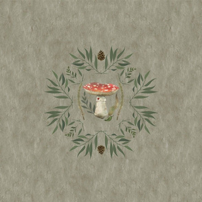 WOODLAND DAMASK single motif