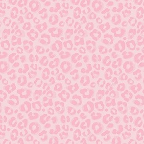 Soft Pink Leopard Fabric, Wallpaper and Home Decor