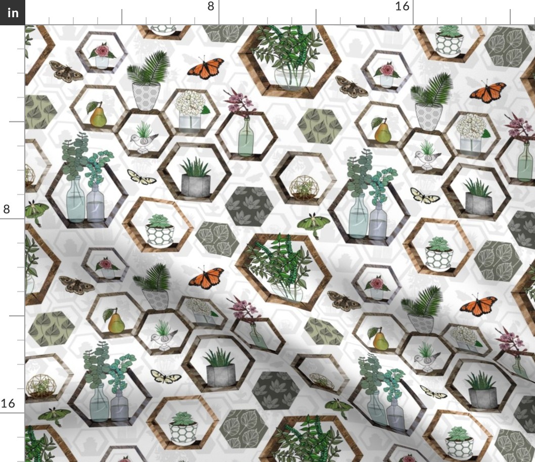 Hexagon Garden Wall 