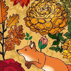 Frolicking Foxes in Fall 