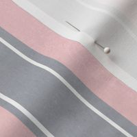Formal grey and pink stripe large