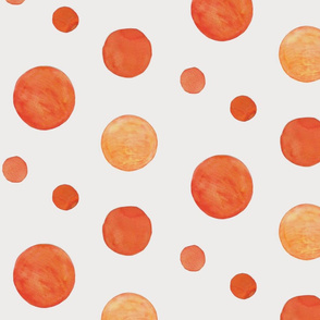 Enchanted Orange Polka Dots