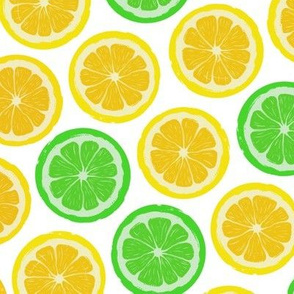 Lemon and lime slices