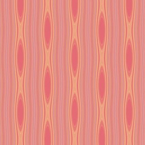 Apricot Mango Stripe with Ovals © Gingezel™ 2012