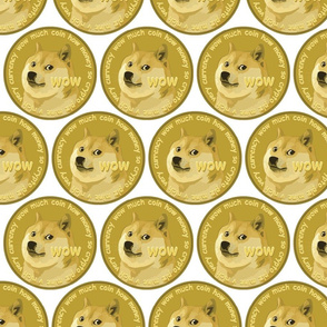 Dogecoin White - Large (DOGE Collection)