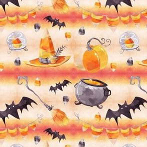 Candy Corn Witch Orange Ombre
