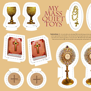 Catholic Mass plushie quiet toys cut and sew