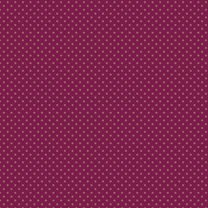 Plum With Olive Polka Dots - Small (Fall Rainbow Collection)