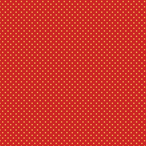 Red With Yellow Polka Dots - Small (Fall Rainbow Collection)
