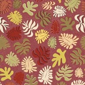 Moody Hawaii Quilted: Red dirt, with subtle quilted water lines, medium scale 