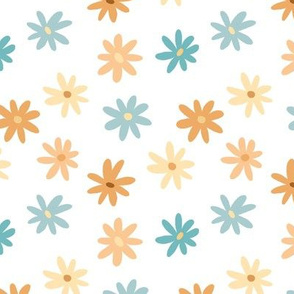 mini mint beige daisy florals