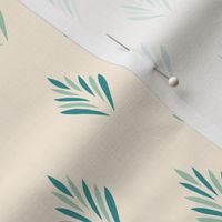 Simple leaf burst - Turquoise