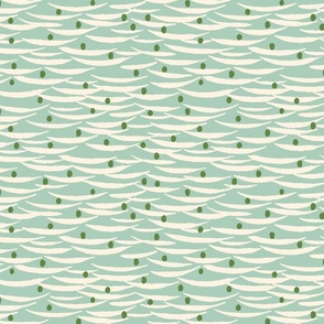 Waves and dots - Aqua
