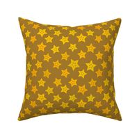  Carambola simple pattern star yellow orange