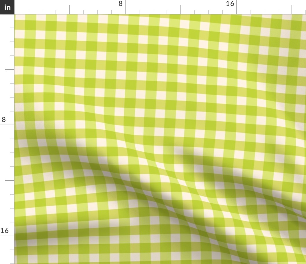 Groovy Gingham - Lime