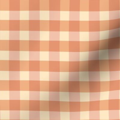 Groovy Gingham - Terracotta