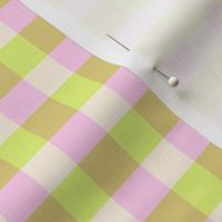 Groovy Gingham - Lime and Pink