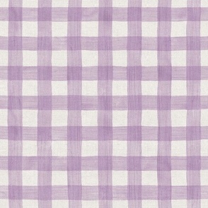 LINEN GINGHAM LARGE - LINEN PANSY COLLECTION (HELIOTROPE)