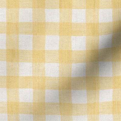 LINEN GINGHAM LARGE - LINEN PANSY COLLECTION (SUNFLOWER)