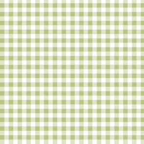 grayish apple green gingham | small