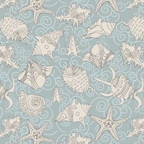 sea life gray and beige