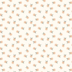 Watercolor small flowers spring pattern 