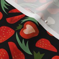 Valentine's strawberries red/black (M)