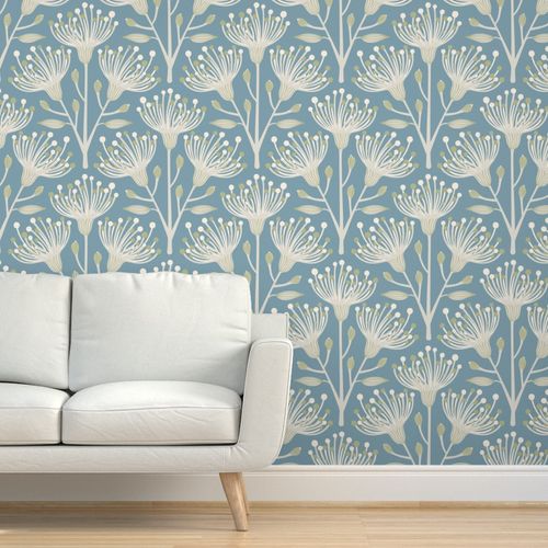 Australian Eucalyptus Light Blue Green | Spoonflower