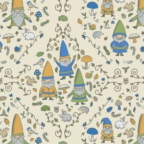 Woodland Gnomes & Friends, Cream