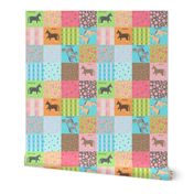 Happy Horse Cheater quilt