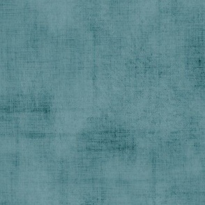 Teal Solid Linen Texture- Blue Green- Mint