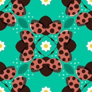 Retro Ladybug Pattern