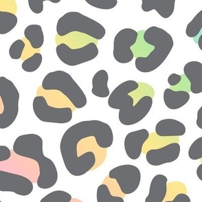 Leopard Print in Playful Pastel Gradient  (Large Size)