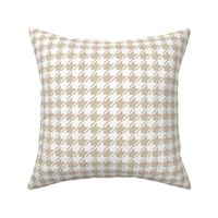 light brown and white houndstooth | small