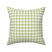 Green and white houndstooth small