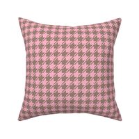 pink and brown houndstooth small