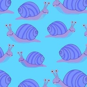 Silly snails blue