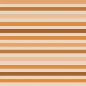 SMALL - retro stripes fabric - boho neutral stripes, retro brown stripe fabric