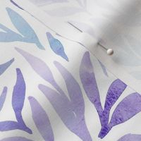 Leafy Botanical | Teal and Purple