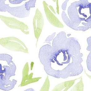 Wild Roses | Periwinkle Blue