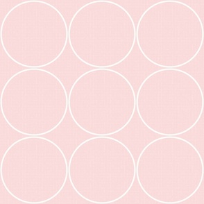 mid-century modern circles blush dusk pink medium wallpaper scale by Pippa Shaw