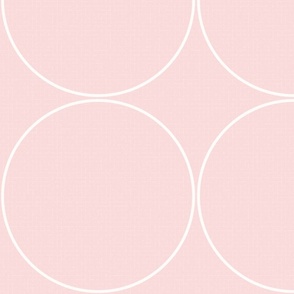 mid-century modern circles blush dusk pink large wallpaper scale by Pippa Shaw