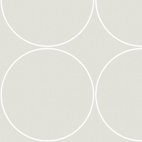 mid-century modern circles misty gray large wallpaper scale by Pippa Shaw