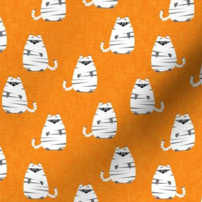 halloween mummy cats - orange 2 - LAD21