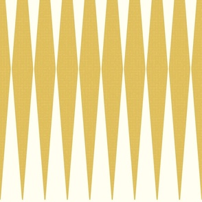 mid-century modern diamond goldenrod mustard cream wallpaper scale by Pippa Shaw