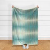 mid-century modern diamond teal wallpaper scale by Pippa Shaw