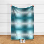 mid-century modern diamond peacock teal wallpaper scale by Pippa Shaw